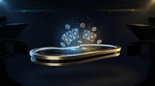 Live dealer style game studio concept